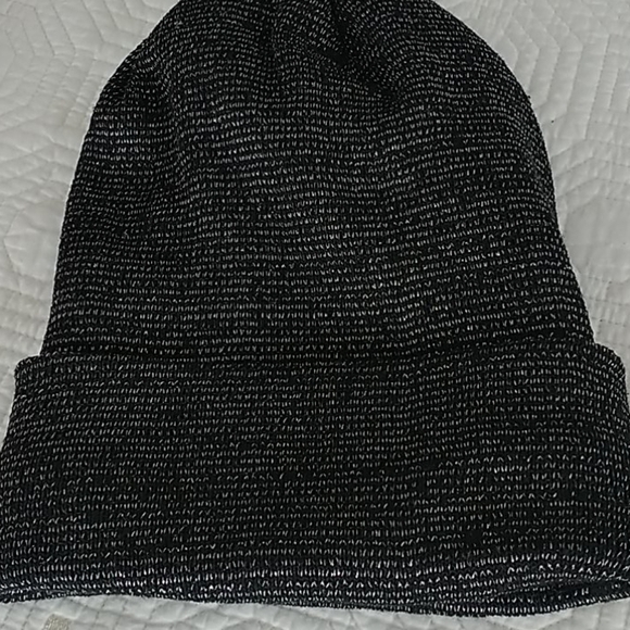 Set of two knit Hats Adult.  Pink Hat & Black Hat - Picture 7 of 11